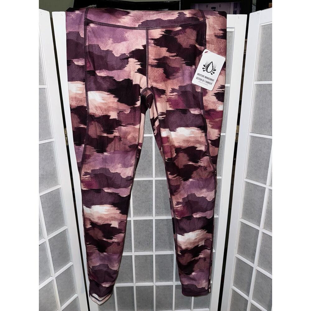 Small NWT Reebok Precision High Rise 7/8 Leggings Pockets Womens